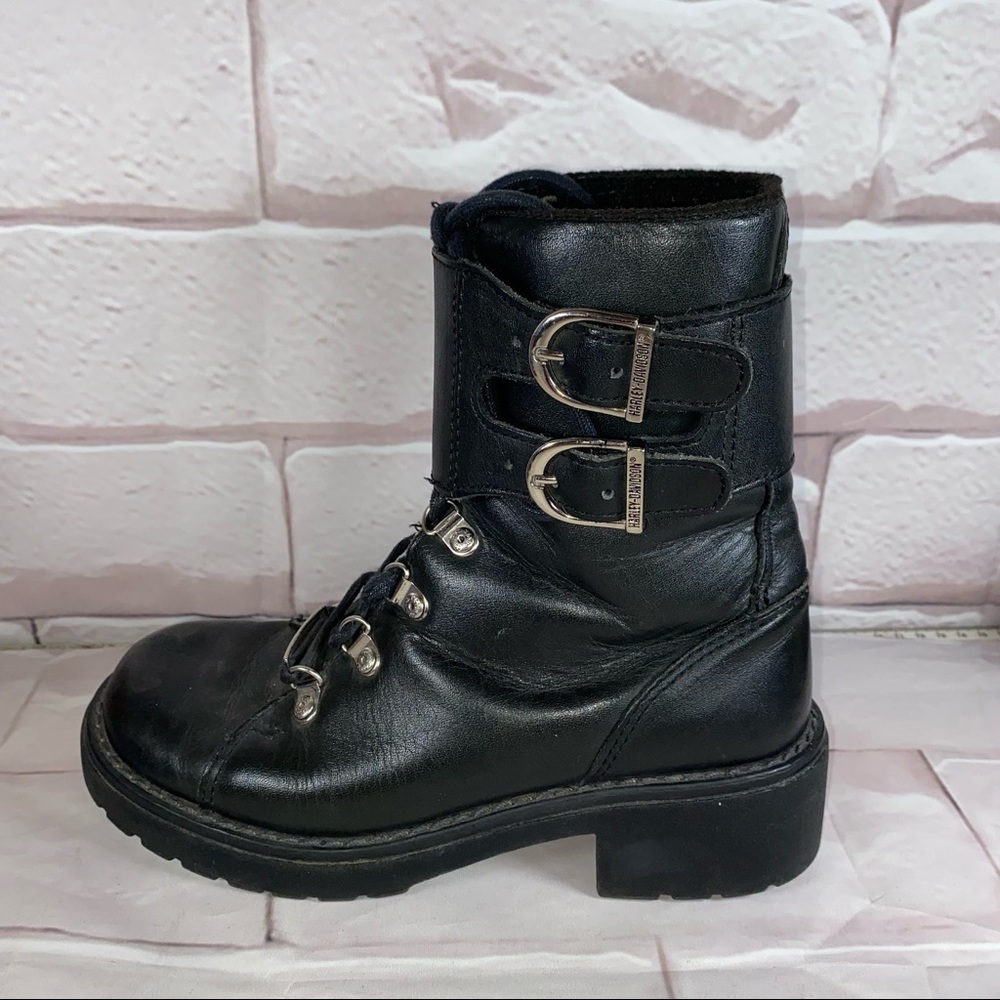 Harley-Davidson Black Combat Boots